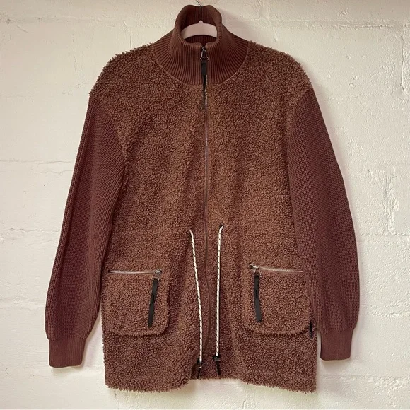 Varley Brown Textured Jacket - Picture 3 of 12